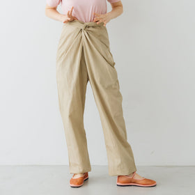 COSMIC WONDER Wrapped pants -泥染-