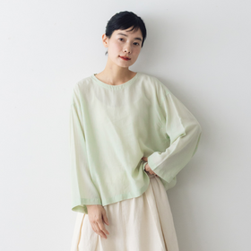 KURASUKOTO Atelier Wardrobe 大人のキュプラ混ブラウス