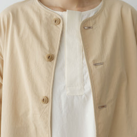 Yoli Cotton long simple coat
