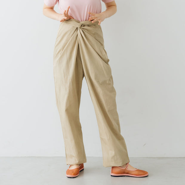 COSMIC WONDER Wrapped pants -泥染-