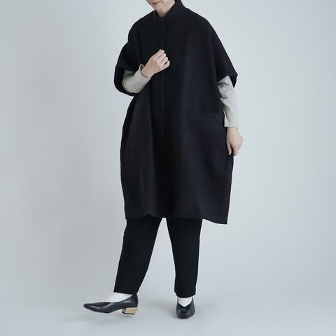 Atelier d’antan Turk ウール ショートスリーブ コート