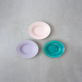 Awabi ware 楕円小皿［一部期間限定販売］