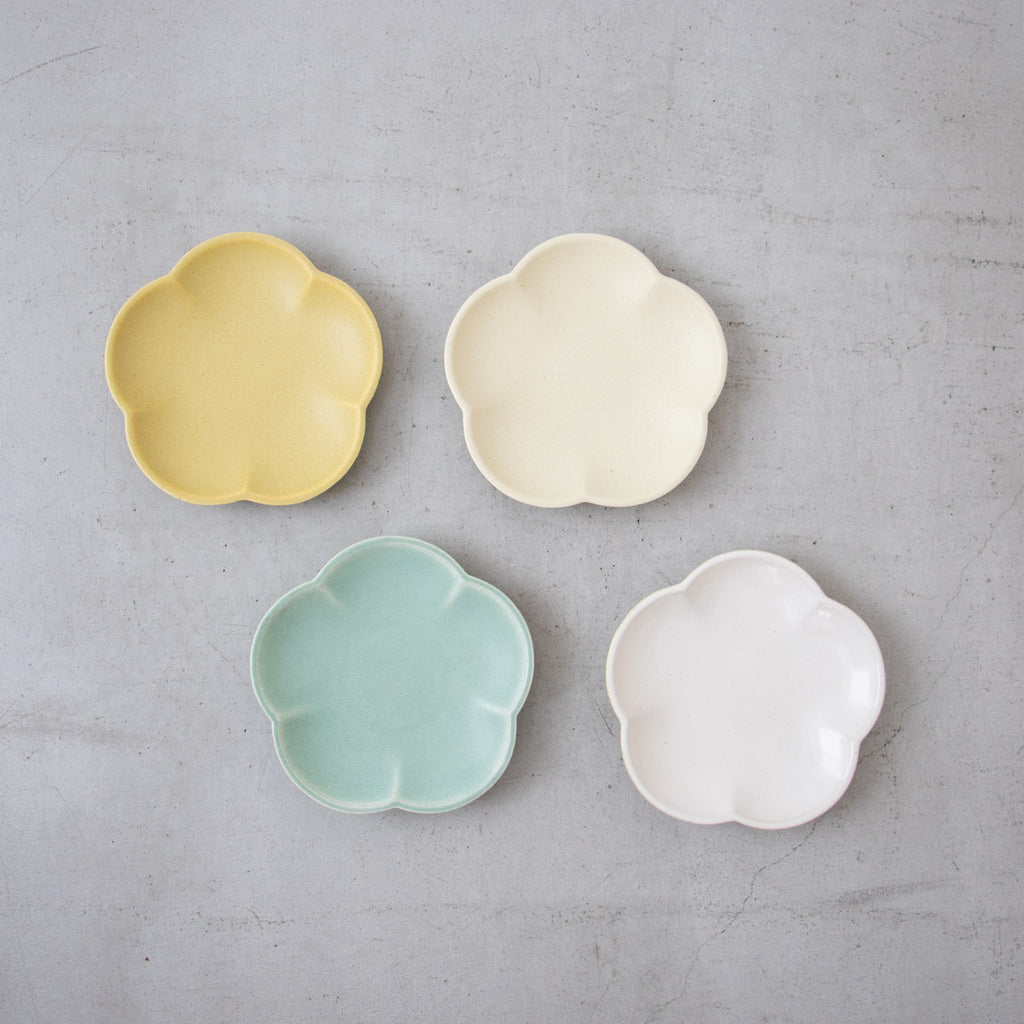 Awabi ware 花型小皿［期間限定販売］