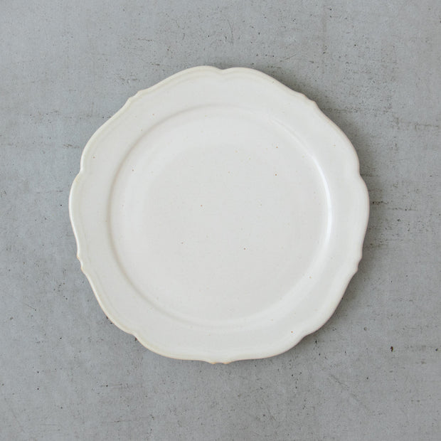 Awabi ware 輪花平皿［期間限定販売］