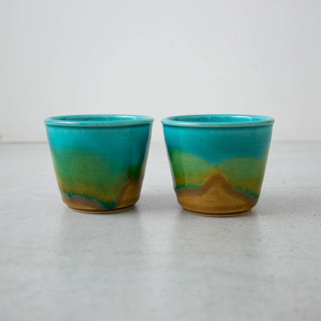 Awabi ware 二彩蕎麦猪口・大［期間限定販売］