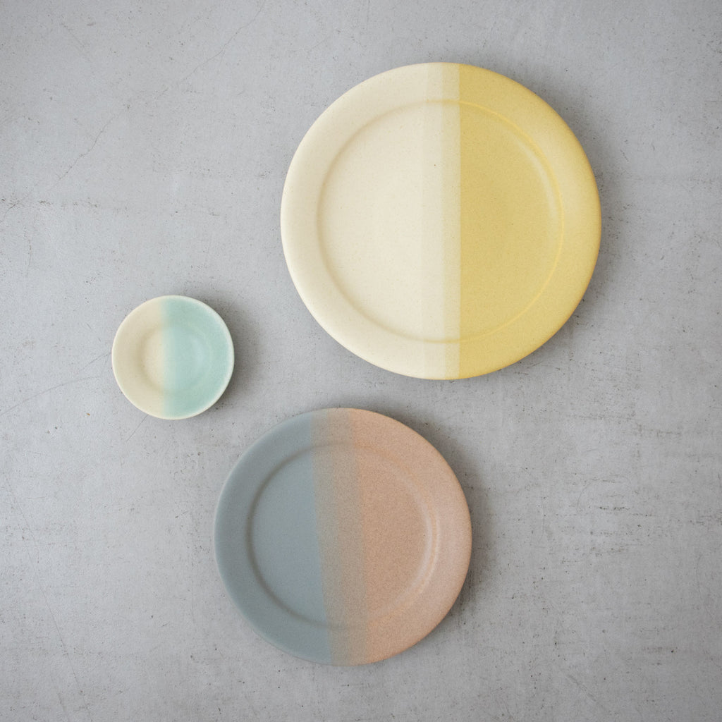 Awabi ware 二彩７寸平皿［期間限定販売］