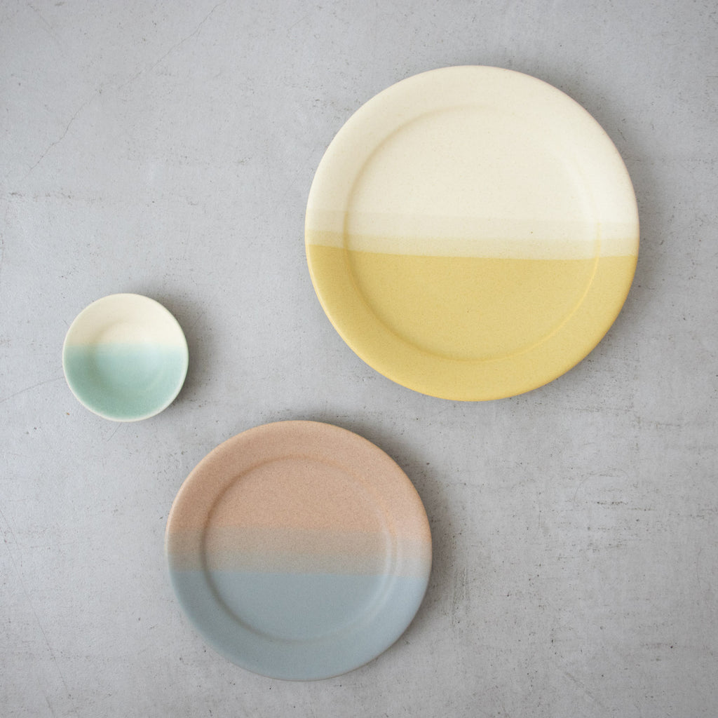 Awabi ware 二彩７寸平皿［期間限定販売］