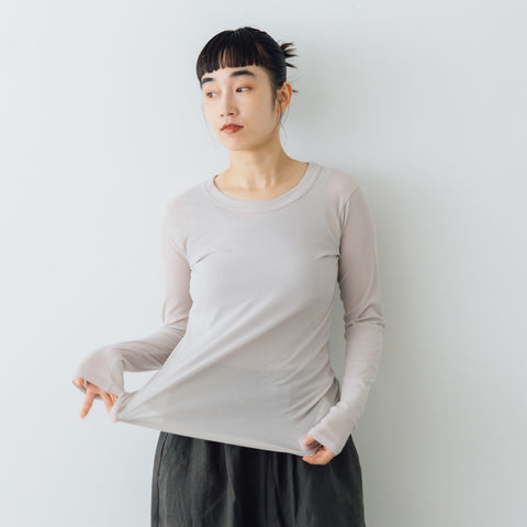 【SALE】 Honnete スタンダード ロングスリーブTシャツ