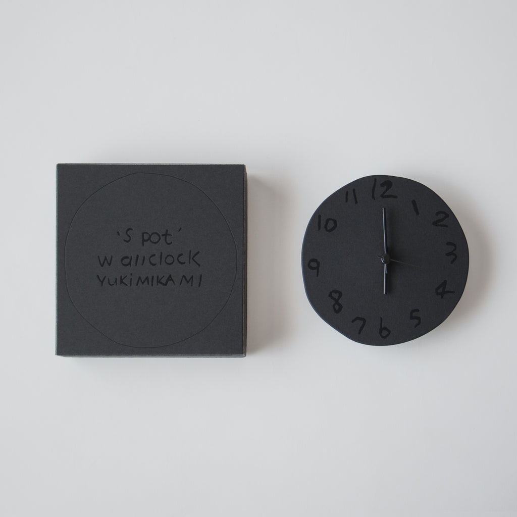 ' Spot ' wall clock Yuki MIKAMI × 岩㟢紙器