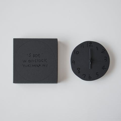 ' Spot ' wall clock Yuki MIKAMI × 岩㟢紙器