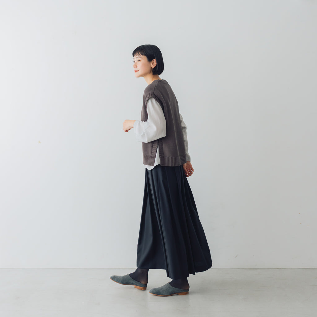 くらすこと コットンニットベスト