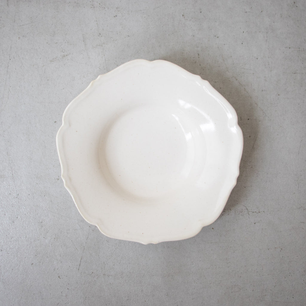 Awabi ware 輪花中深皿［一部期間限定販売］