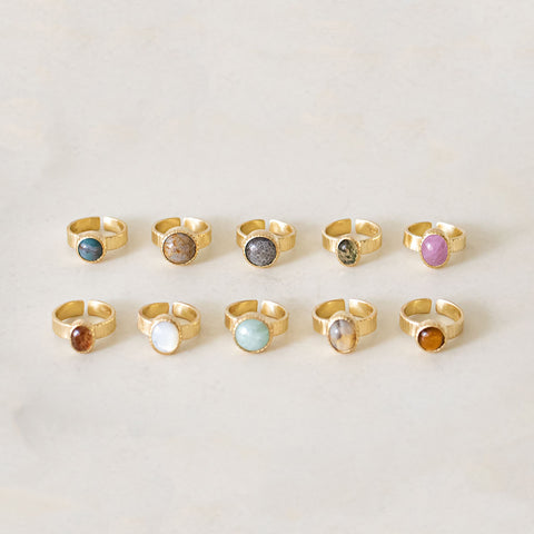 SURUME. Cutting Stone Ring