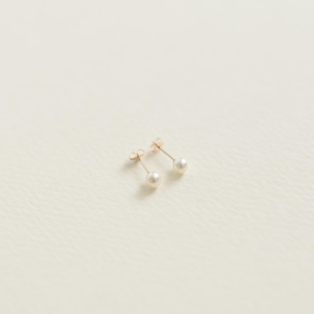 yoriko mitsuhashi あこやパールピアス 4.5mm
