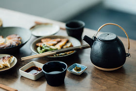 CANASA 土瓶 黒 蓋つまみなし